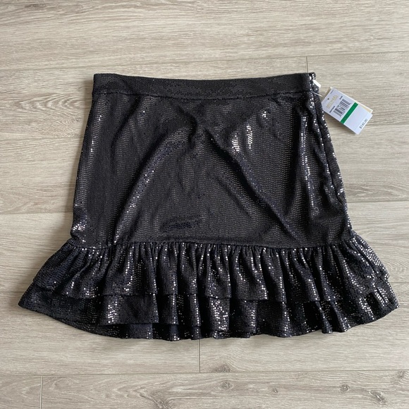 Michael Kors black sequin ruffle skirt - Picture 1 of 3